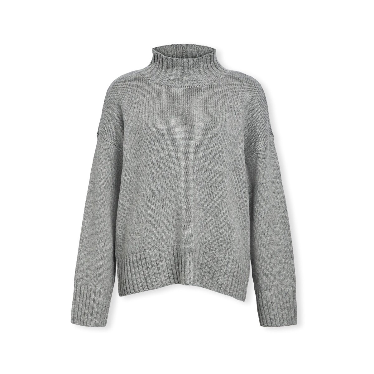 Object  Noos Agnes LO Knit - Medium Grey Melange  Šedá