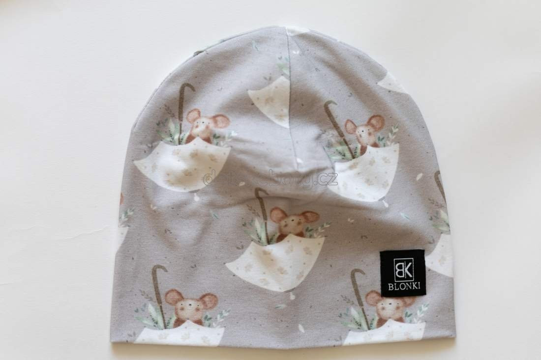 Tenká čepice Blonki č.117- myška Velikost: 45-47