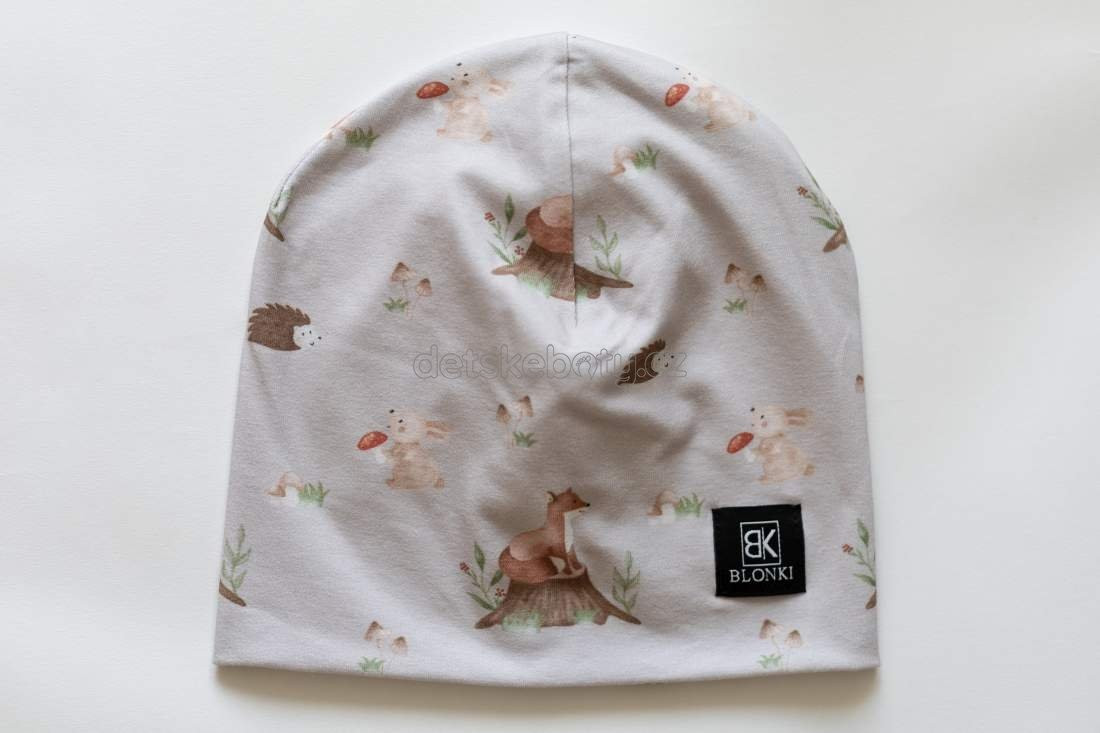 Tenká čepice Blonki č.127-lesní zvěř Velikost: 45-47