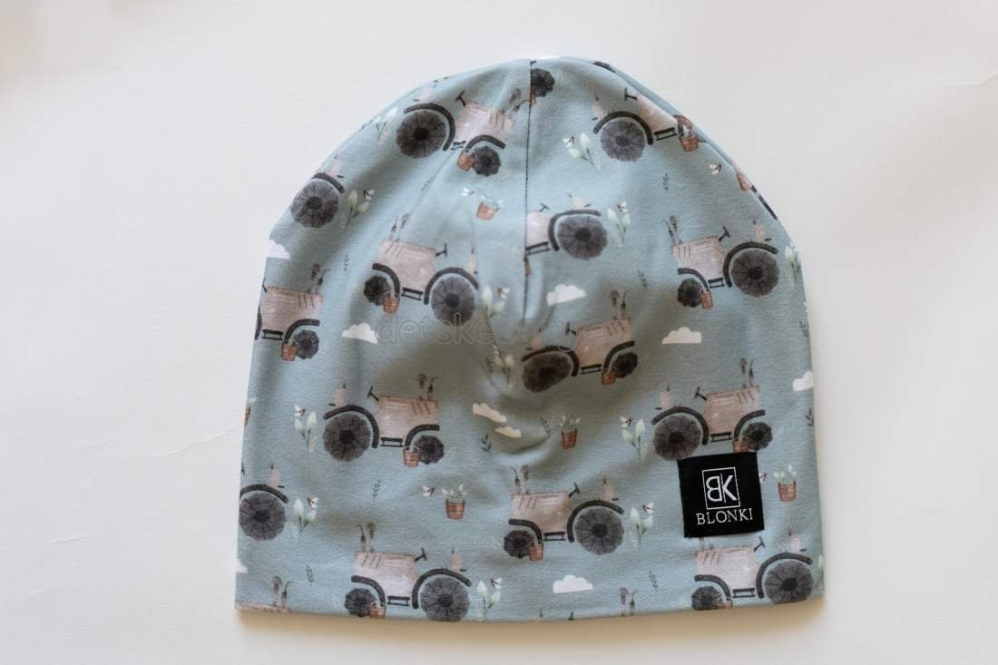 Tenká čepice Blonki č.97- traktor Velikost: 45-47