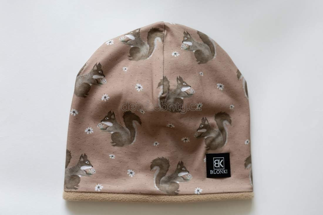 Zimní čepice Blonki č.109- veverka zimní Velikost: 45-47