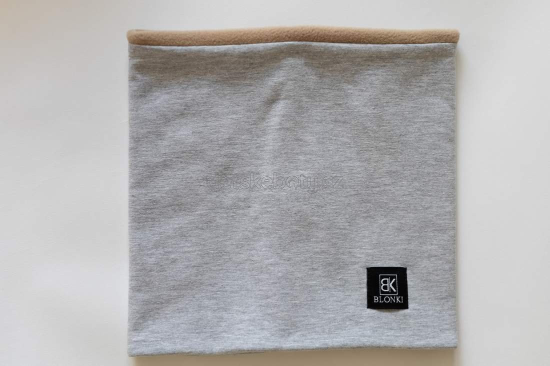 Zimní čepice Blonki nákrčník šedý zimní Velikost: S