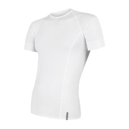 Sensor Coolmax Tech bílé pánské triko krátký rukáv