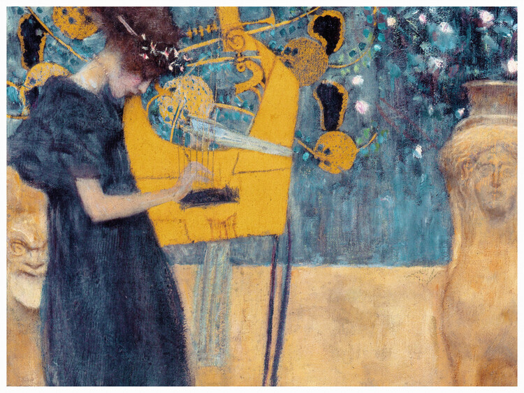 Gustav Klimt Obrazová reprodukce The Music, Gustav Klimt, 40 × 30 cm