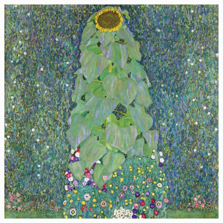 Gustav Klimt Obrazová reprodukce The Sunflower, Gustav Klimt, 40 × 40 cm