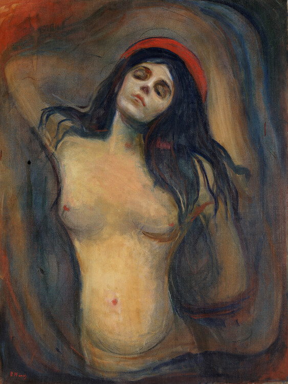 Edvard Munch Obrazová reprodukce Madonna, 1895, Edvard Munch, 30 × 40 cm