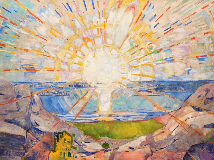 Edvard Munch Obrazová reprodukce The Sun II, Edvard Munch, 40 × 30 cm