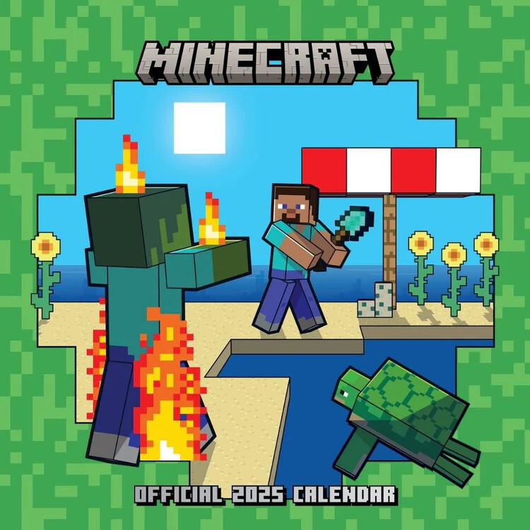 DANILO Kalendář 2025 Minecraft, 30 x 30 cm