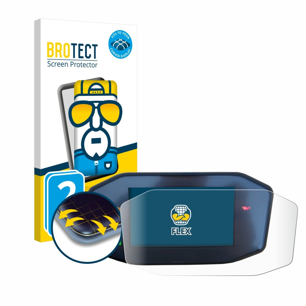 Ochranné fólie 2x BROTECT Flex Full-Cover Screen Protector for KTM 790 Duke