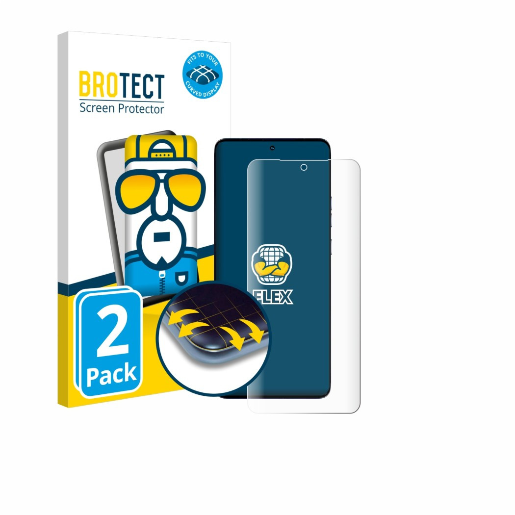 Ochranné fólie 2x BROTECT Flex Full-Cover Screen Protector for Motorola Edge 50 Fusion