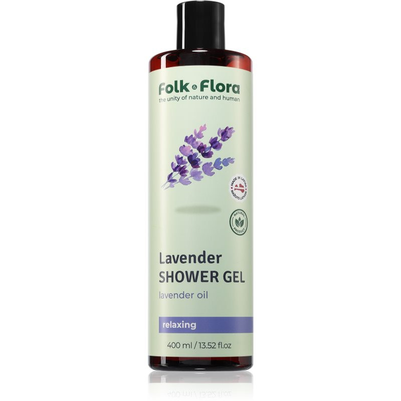 Folk & Flora Lavender relaxační sprchový gel 400 ml