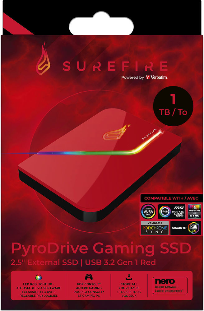 Surefire externí paměťový disk Pyrodrive Gaming Ssd 2 Tb 53696