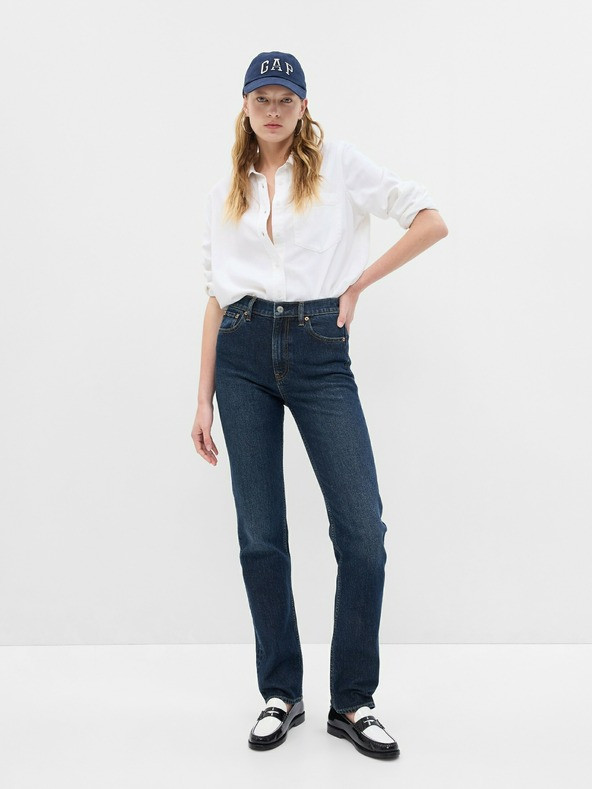 GAP High Rise '90s Jeans Modrá