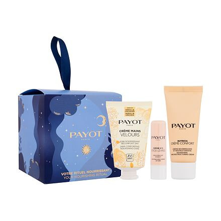 PAYOT Your Nourishing Ritual : pleťový krém Nutricia Creme Confort 30 ml + krém na ruce Creme Mains Velours 30 ml + balzám na rty Creme N°2 Stick Levres 4 g pro ženy