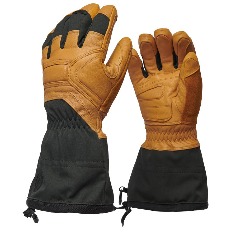 Lyžařské rukavice Black Diamond Guide Gloves Velikost rukavic: L / Barva: černá/hnědá