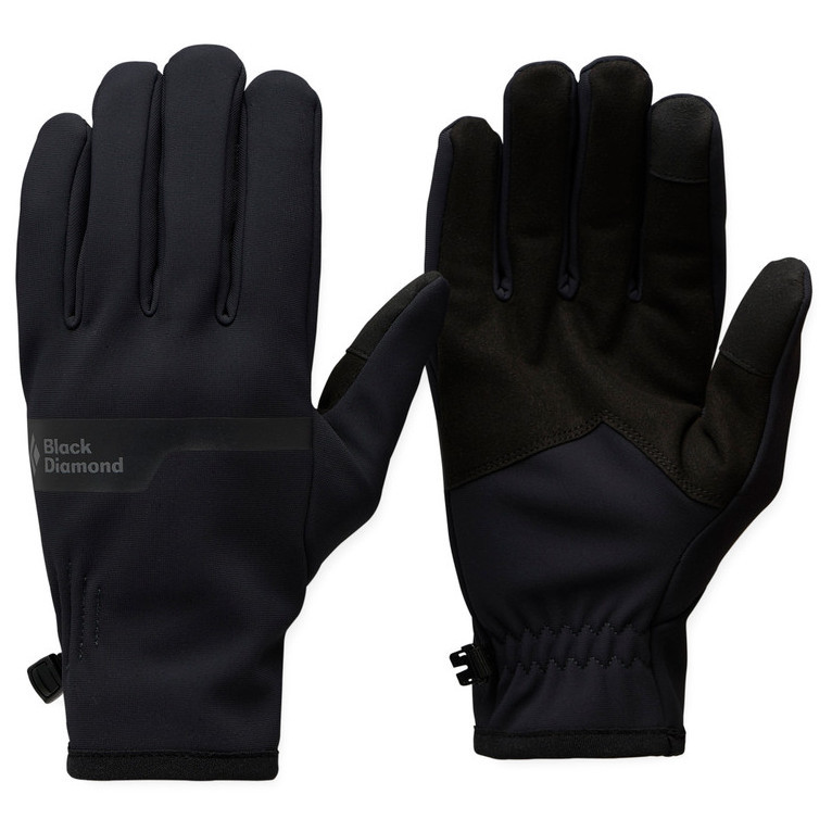 Rukavice Black Diamond Everyday Softshell Gloves Velikost rukavic: M / Barva: černá