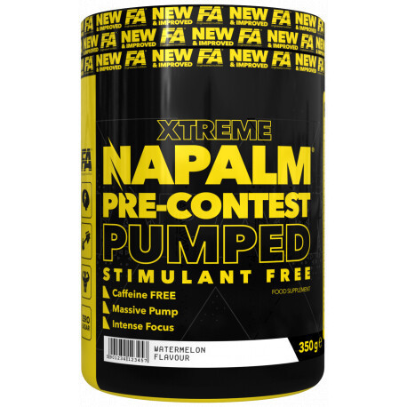 Fitness Authority Napalm Pre-Contest Pumped Stimulant Free 350 g mango lemon