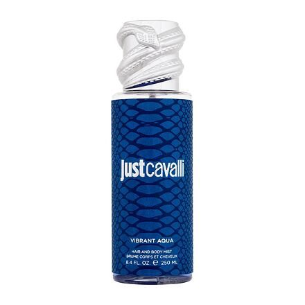 Roberto Cavalli Just Cavalli Vibrant Aqua dámská vlasová a tělová mlha 250 ml