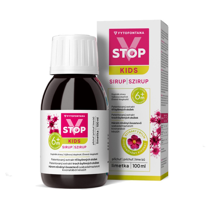 V-STOP KIDS sirup limetka 100 ml