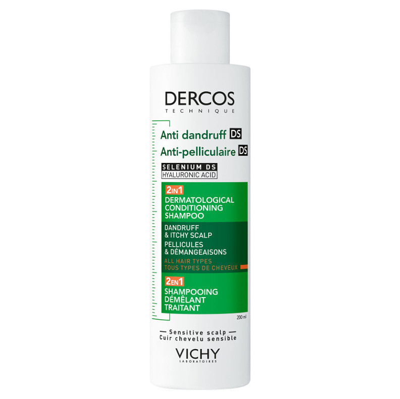 VICHY Dercos 2 v  1 Šampon a kondicionér proti lupům 200 ml