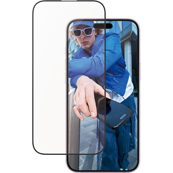 PanzerGlass® Aluminum Ultra-Wide Fit Apple iPhone 16 Plus/15 Plus s instalačním rámečkem