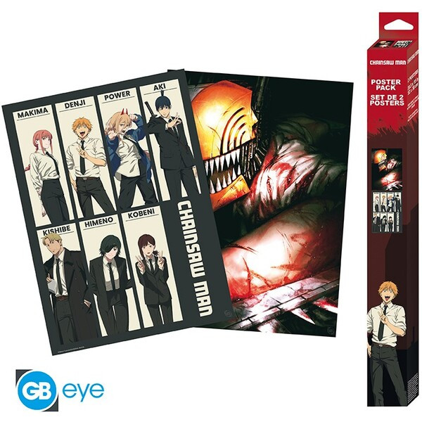 Set 2 plakátů Chainsaw Man - Devil Hunters (52x38 cm)