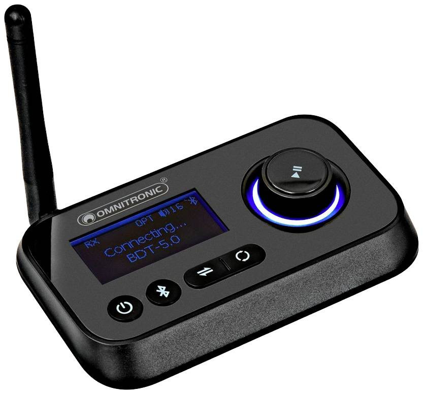 Omnitronic BDT-5.0 hudební vysílač/přijímač Bluetooth® Bluetooth verze: 5.0 30 m