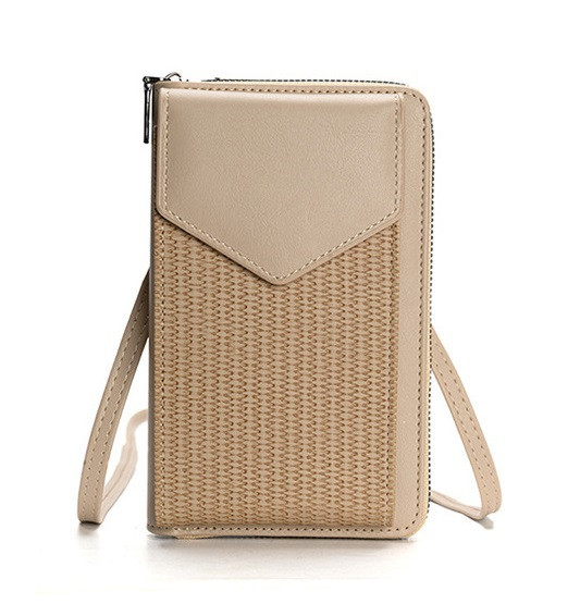 Kabelka TopQ Twill na mobil s popruhem béžová 129700