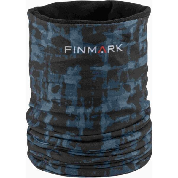 Finmark MULTIFUNCTIONAL SCARF WITH FLEECE Multifunkční šátek, černá, velikost