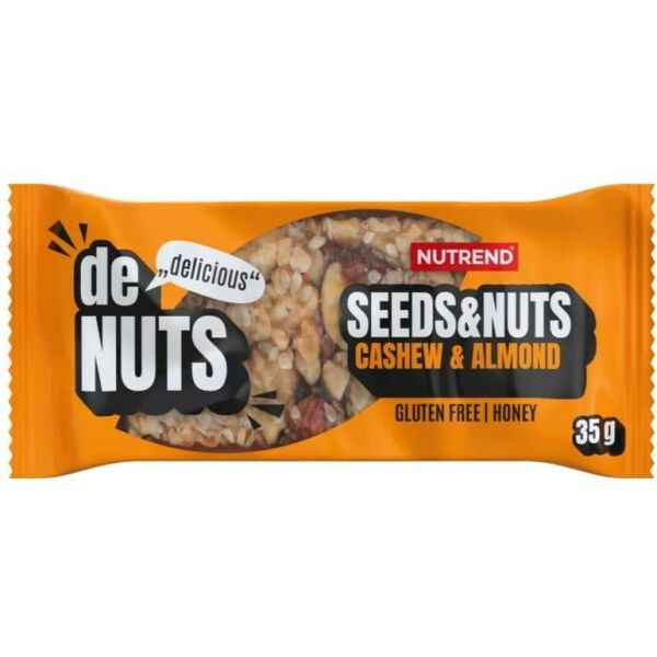 Nutrend DENUTS SEEDS+NUTS 35 G KEŠU + MANDLE Energetická tyčinka, , velikost