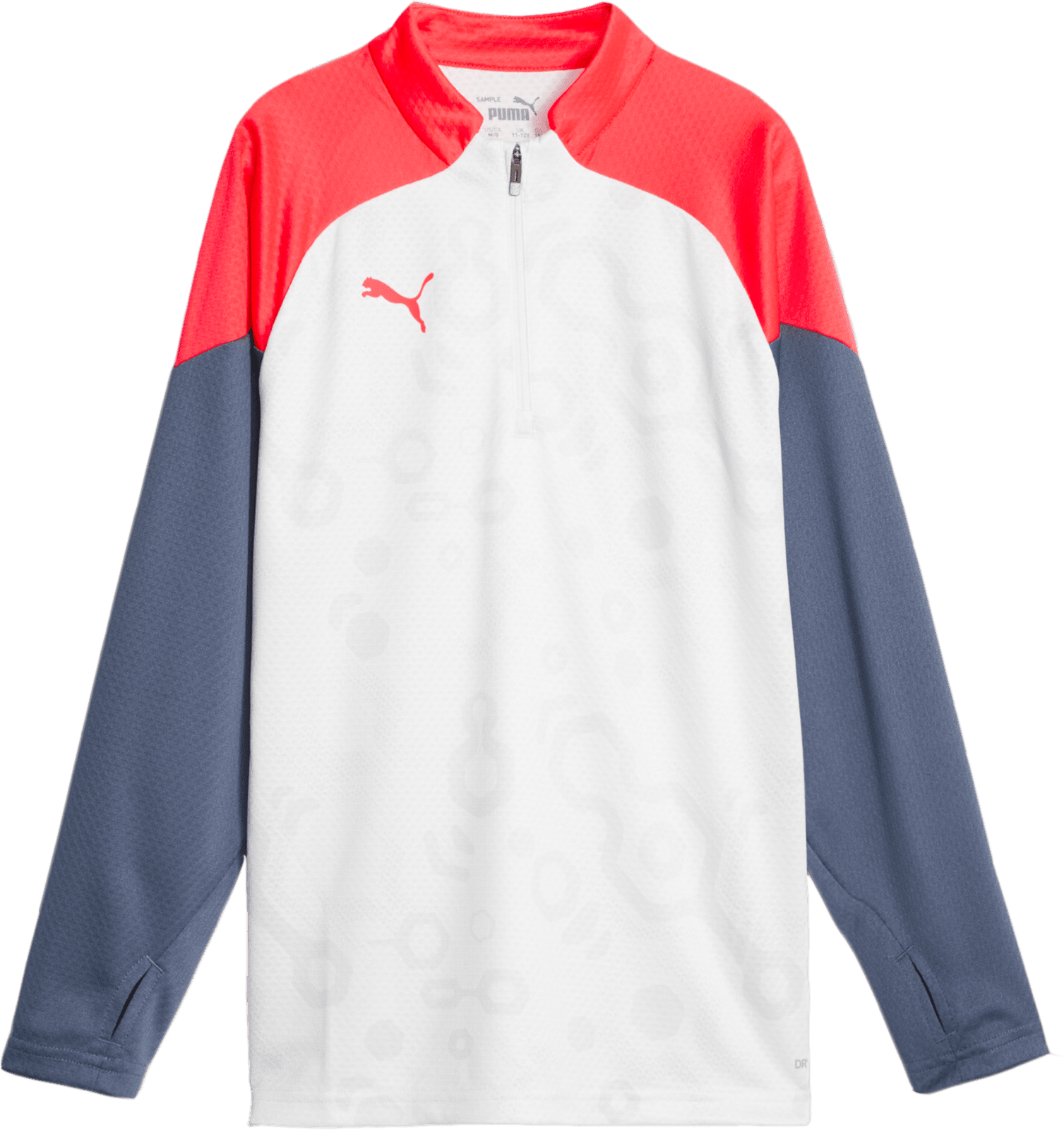 Triko s dlouhým rukávem Puma individualCUP 1/4 Zip Top Jr