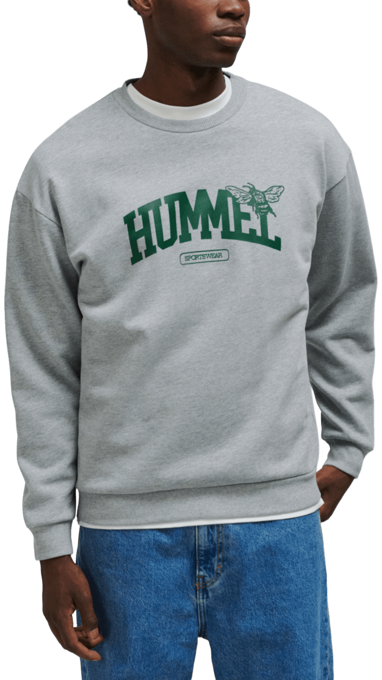 Mikina Hummel hmlLOOSE CREWNECK UNIVERSITY BEE