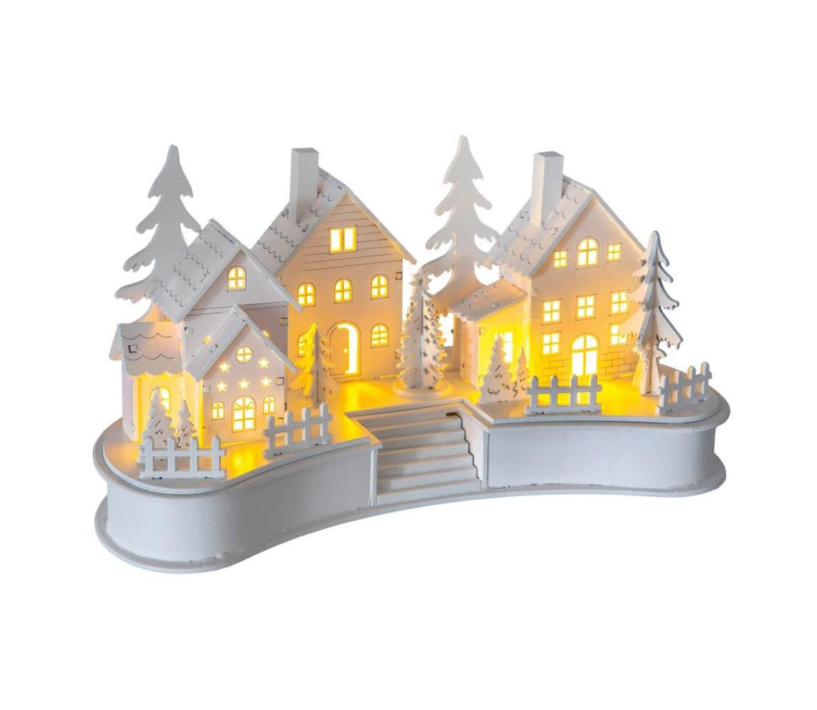 LED Vánoční dekorace LED/2xAA vesnice