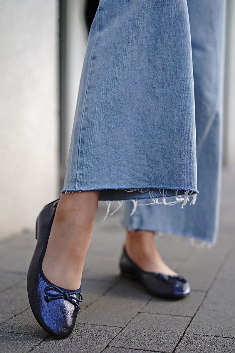 Tmavě modré baleríny 143032