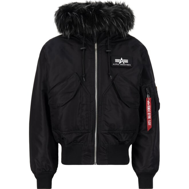 Alpha Industries Bunda  CWU 45P Hooded Custom černá | černá M