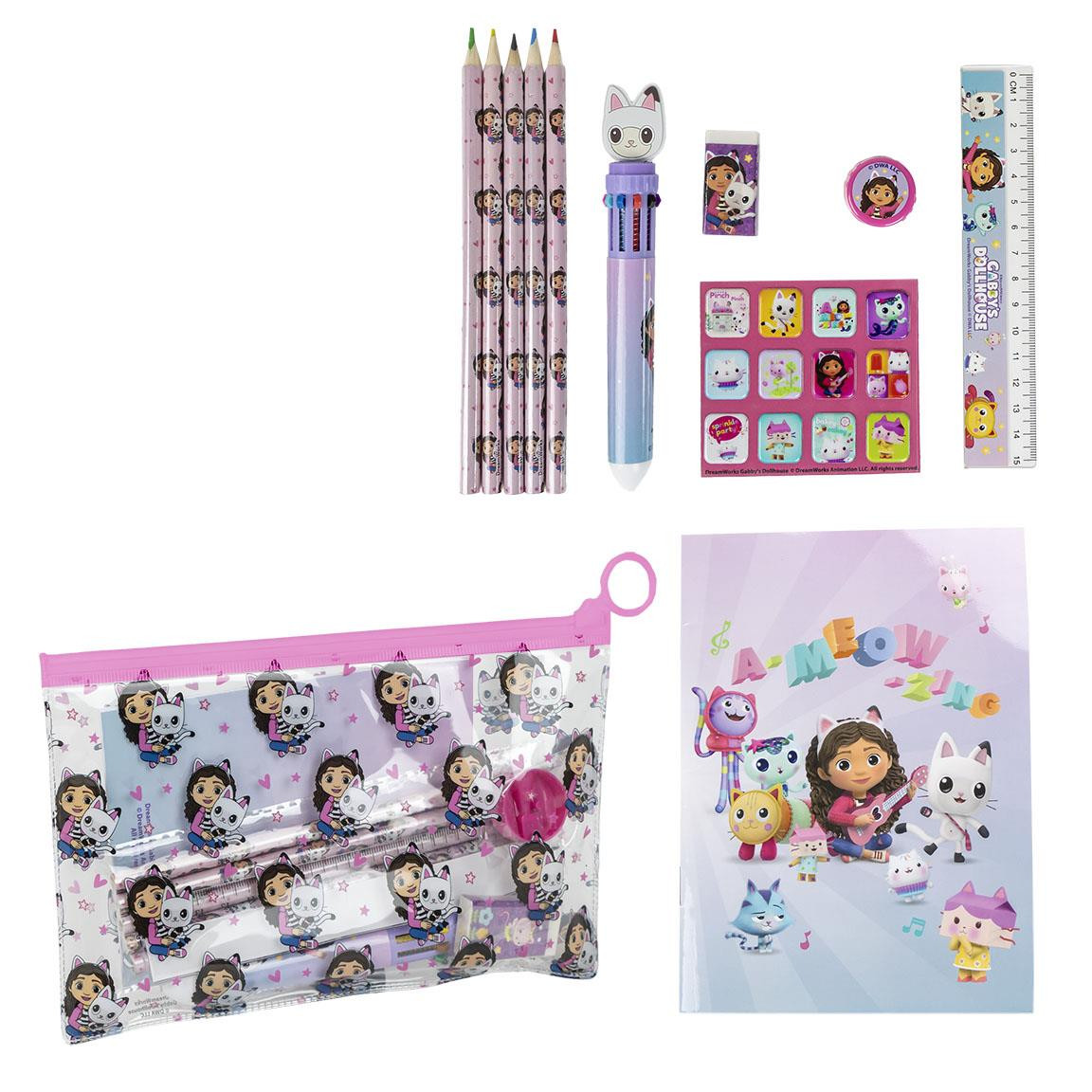 SCHOOL STATIONERY SET EVA GABBY'S DOLLHOUSE