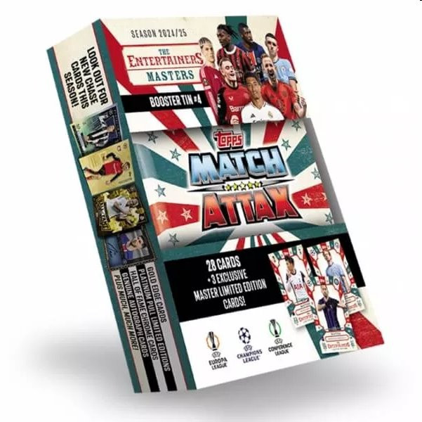Fotbalové karty  Topps Match Attax TCG 2024/25 UCC Booster Tin 4 zelená