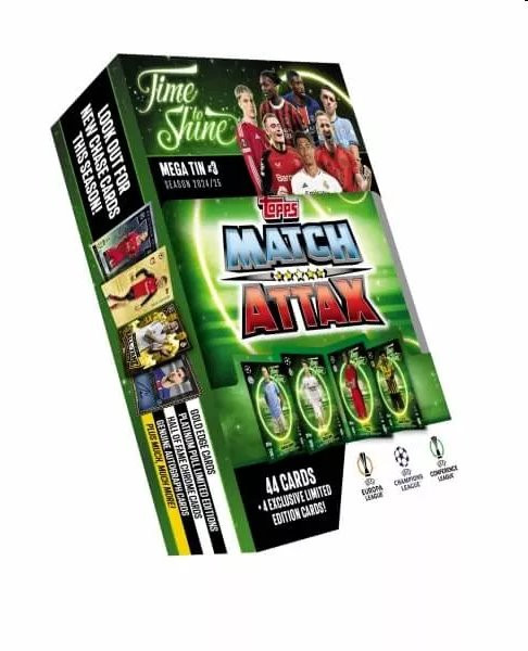 Fotbalové karty  Topps Match Attax TCG 2024/25 UCC Mega Tin 3 zelená