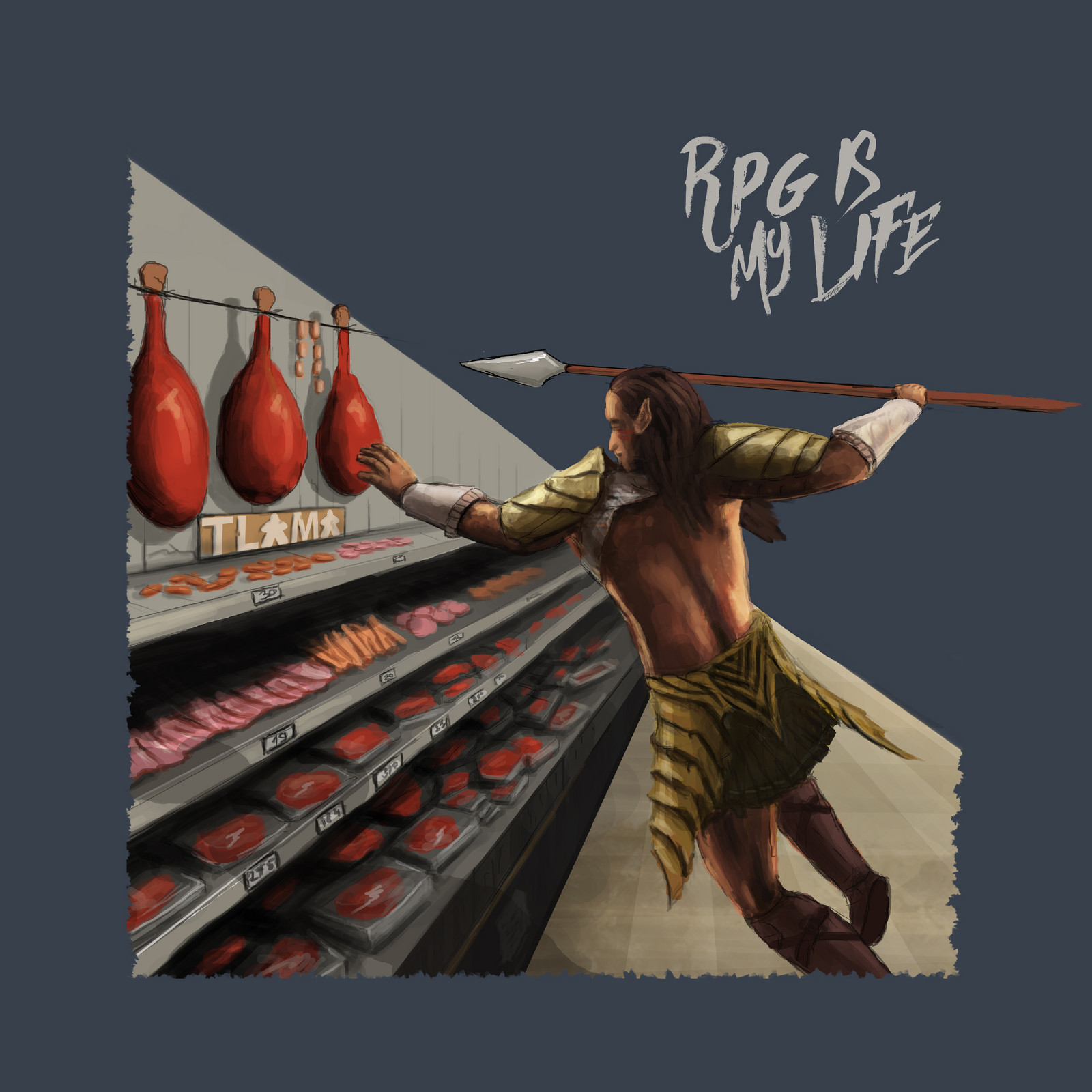 TLAMA games Poškozené - T-shirt 