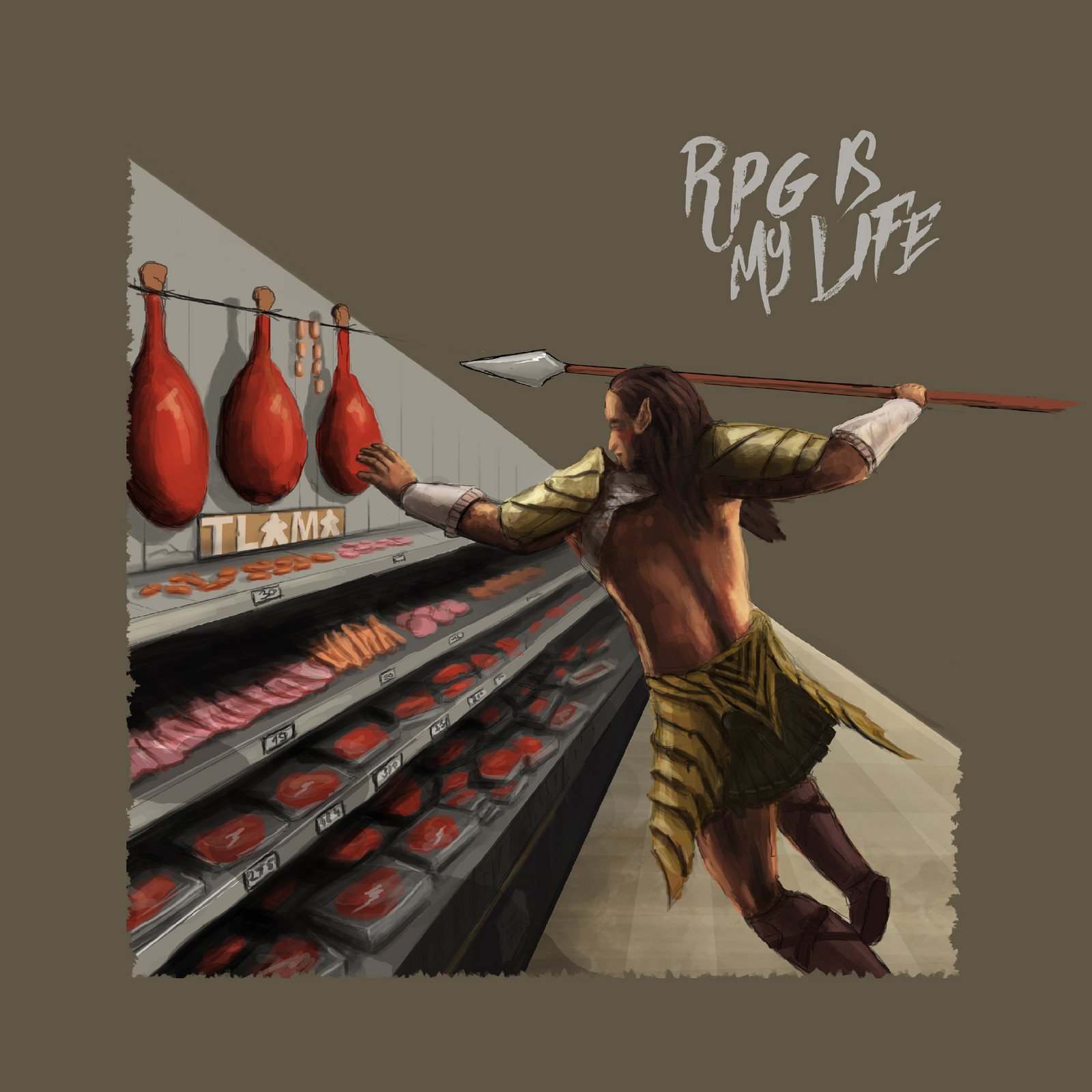 TLAMA games Poškozené - T-shirt 