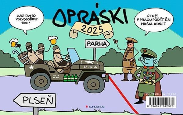 Kniha: Opráski 2025 - stolní kalendář od jaz