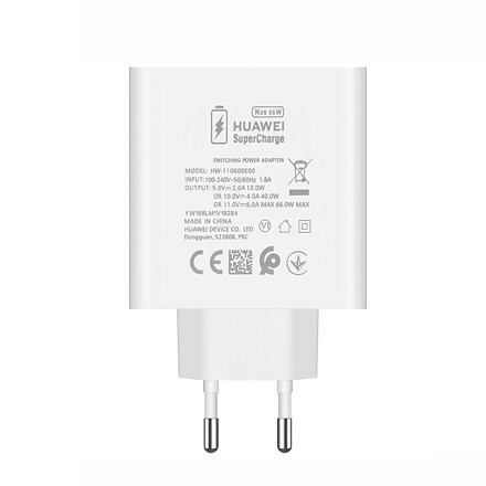 HW-110600E00 Huawei Super Charge USB-A Cestovní nabíječka 66W White (Bulk) 57983122954