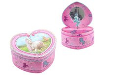 Lamps Hrací skříňka šperkovnice srdce jednorožec