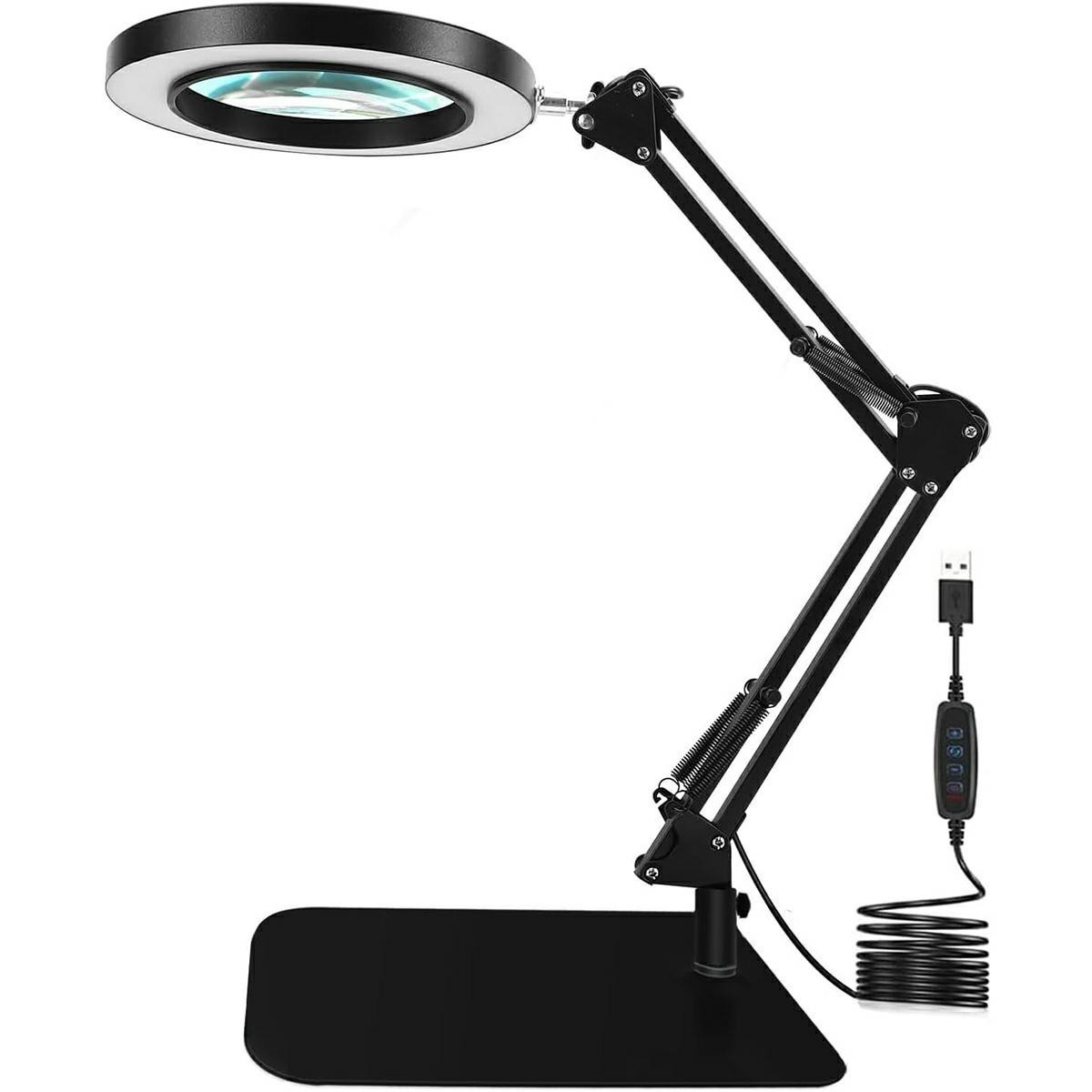 LED21 ZD141 KOSMETICKÁ STOLNÍ LAMPA S LUPOU ZD141