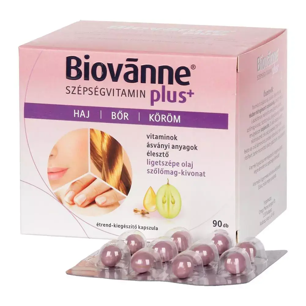 BIOVÁNNE Plus vitamínové kapsule krásy 90 kapsúl