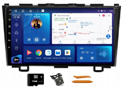 Kompradio Android Navigace VQ230 Qled Carplay Lte Honda Cr-v 3 III 06-11