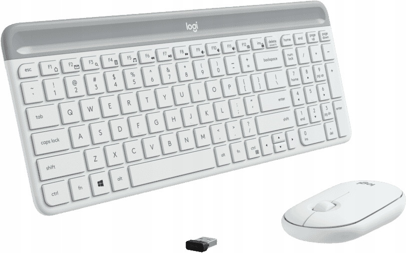 Bezdrátová klávesnice Logitech Myš MK470 White Slim Ideální Do Práce