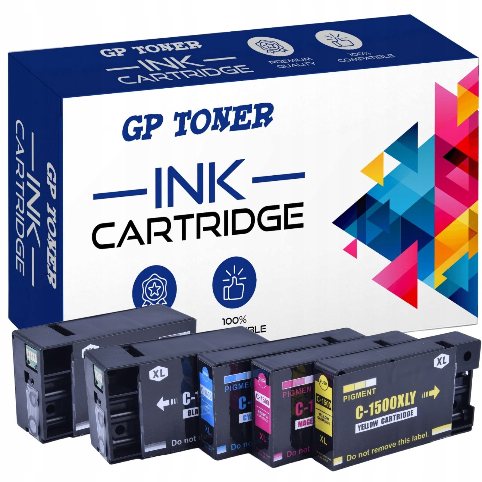 Inkoust Gp Toner GP-C1500XL Cmykk pro Canon 8 kusů