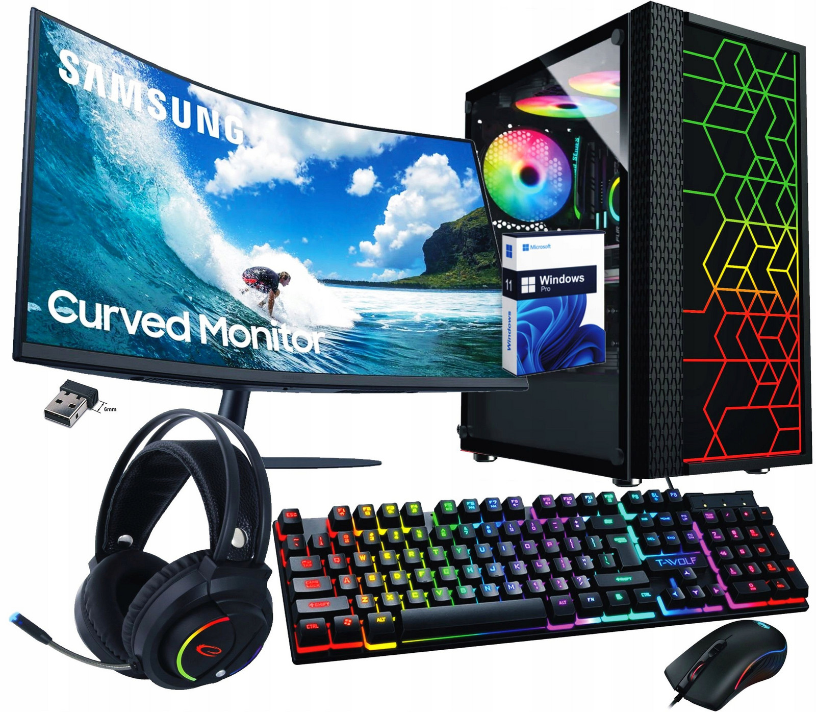 Počítač Ryzen 5|Radeon Rx Vega 11|32GB|1000GB|LED 24|Win11