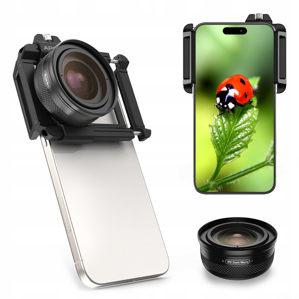 Objektiv Čočka Apexel Makro Hd Zoom 10-20X pro Smartphone